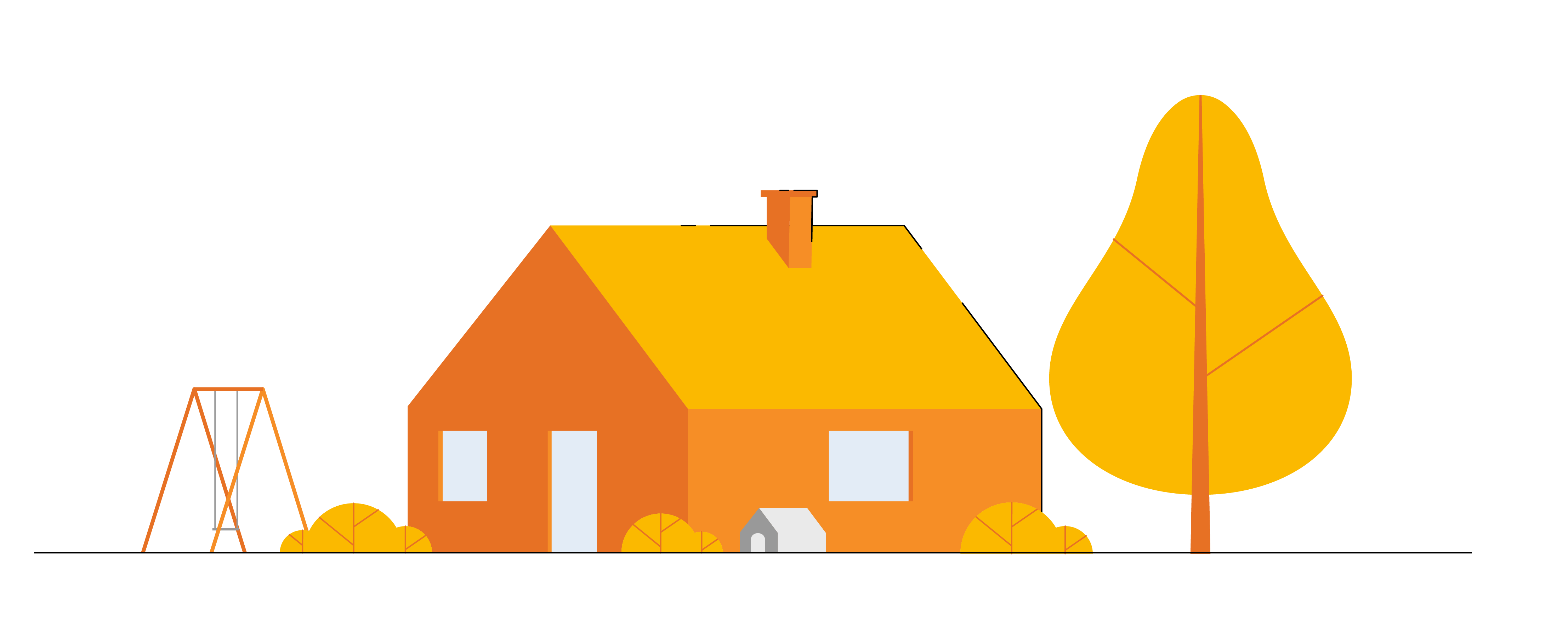 Illustration Einfamilienhaus Bestandsimmobilie